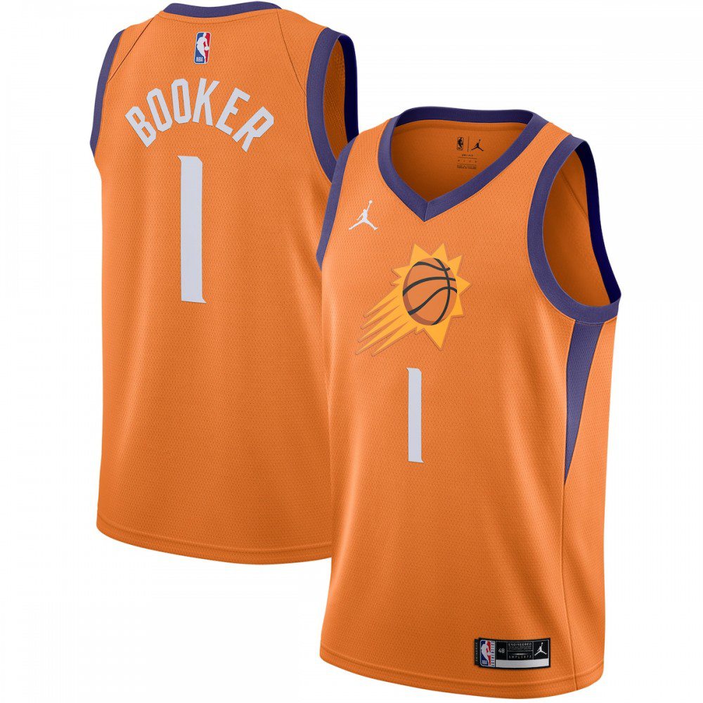 Devin Booker Phoenix Suns Jordan Brand 2020/21 Swingman Jersey - Statement Edition - Orange-Pro Kit Vault | Brand New 26/27 Sports Jerseys
